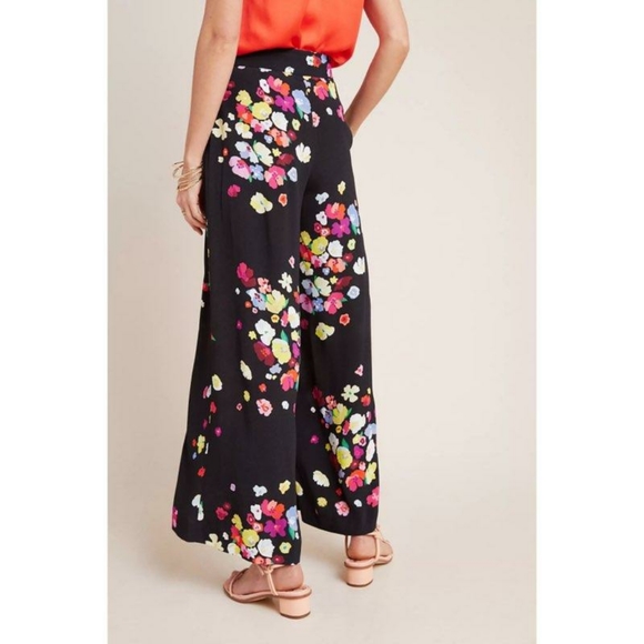 Anthropologie x Delpozo Floral-Print Trousers - Picture 4 of 9